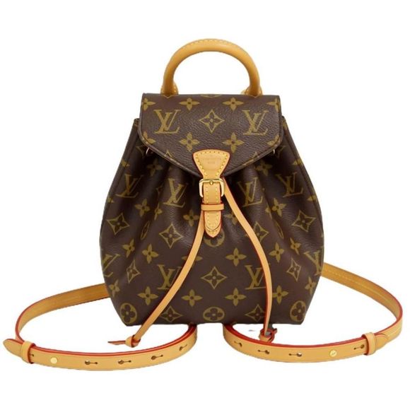 Louis Vuitton Montsouris NM BB Monogram Rucksack Backpack Brown - Picture 1 of 8